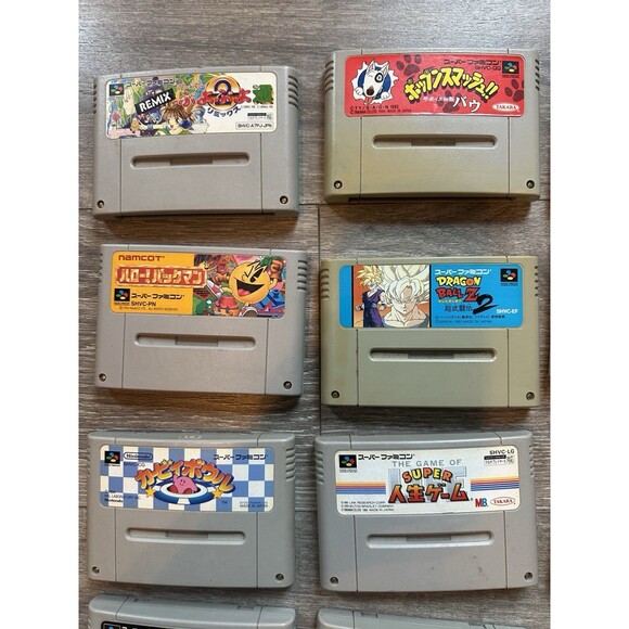Vintage Japanese Nintendo Super Famicom video game  - BIG LOT of 25 - US Seller - Picture 2 of 14